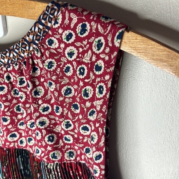 ANTHROPOLOGIE ONE SEPTEMBER Tamarosa Pleated Sleeveless Boho Blouse Size Medium - Picture 11 of 16